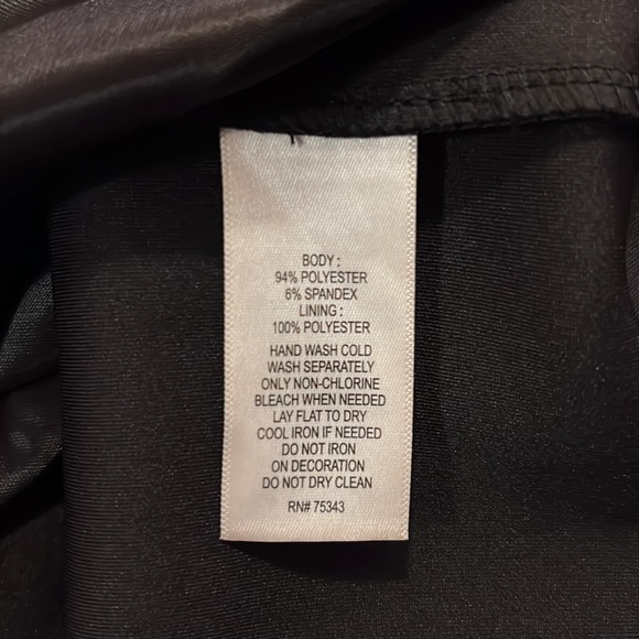 Black Dress with Rhinestones - Picture 3 of 4